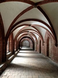 Empty corridor of building