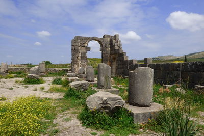 Old ruins against sky