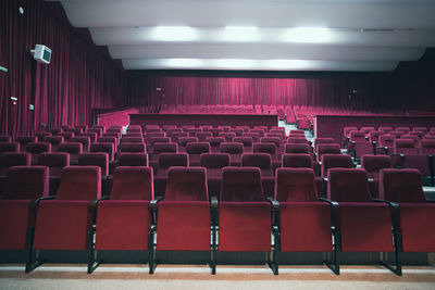 Full frame shot of empty theater