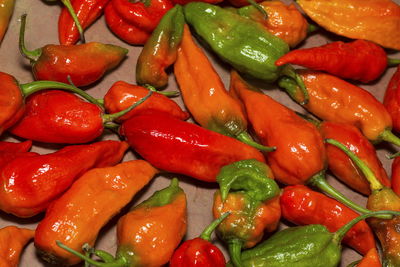 Full frame shot of chili peppers
