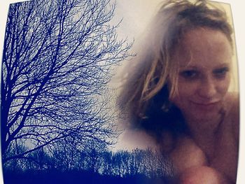 Close-up portrait of woman