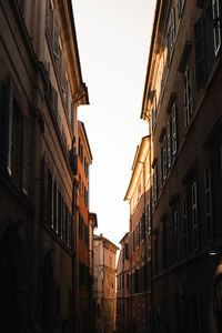 Low angle view of buildings against sky