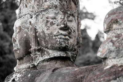 Close-up of statue against blurred background