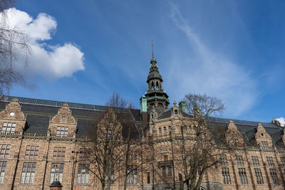 Low angle view of historic building against sky