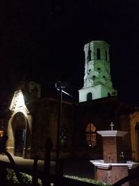 View of church at night