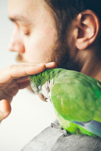 Close-up of boy holding ice cream