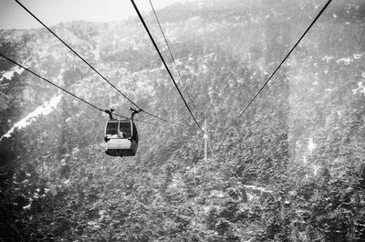 View of mountain cable car