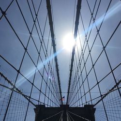 Low angle view of bridge against sky