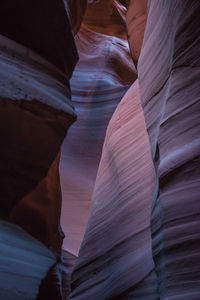 Low angle view of rock formation