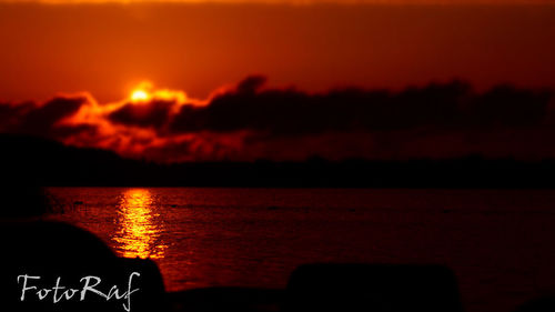 Scenic view of sky at sunset