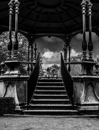 Staircase against sky