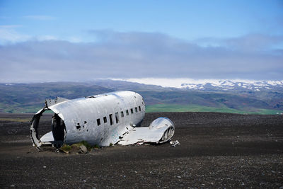 Crashed dakota in iceland