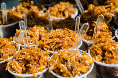 Close-up of food for sale