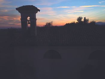 Silhouette of trees at sunset