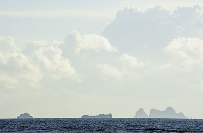 Panoramic view of sea against sky