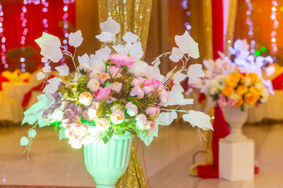 Close-up of flowers in vase