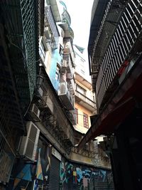 Low angle view of residential buildings against sky