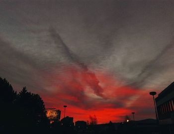 Low angle view of dramatic sky