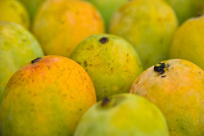 Close-up of fruits for sale at market stall