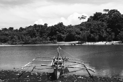 Scenic view of river against sky