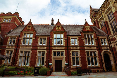 Low angle view of building against sky