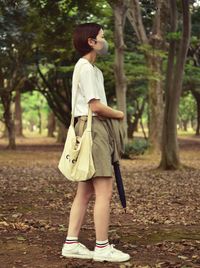 Full length of woman standing on land