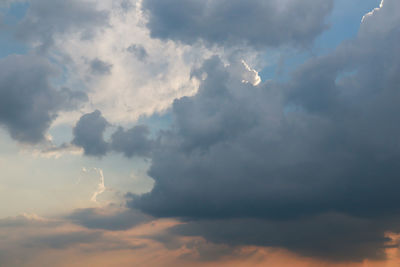 Low angle view of clouds in sky