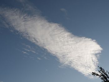Low angle view of cloudy sky
