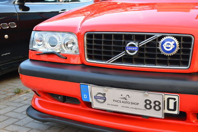 Close-up of vintage car