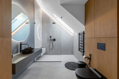 Interior of bathroom