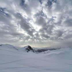 View over la plagne ski resort