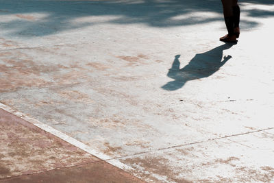 Low section of man on ground