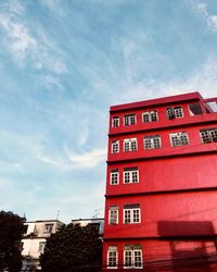 Low angle view of building against sky