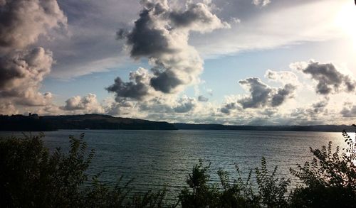 Scenic view of calm lake