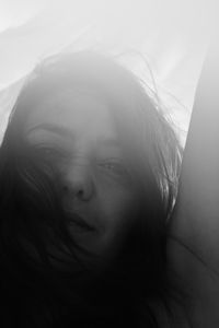 Close-up portrait of young woman