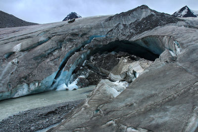 Scenic view of snowcapped mountain