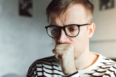 Portrait of mature man wearing eyeglasses