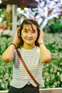 Portrait of a smiling young woman