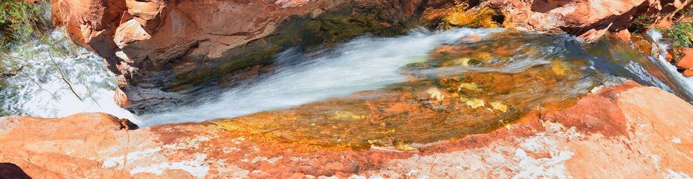 Gunlock state park reservoir falls, waterfall, utah by st george. united states.