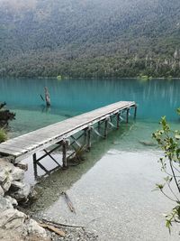 Pier over lake