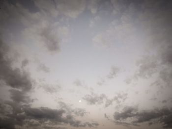Low angle view of dramatic sky