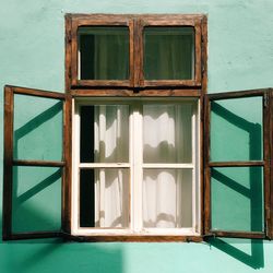 Exterior of house with window during sunny day