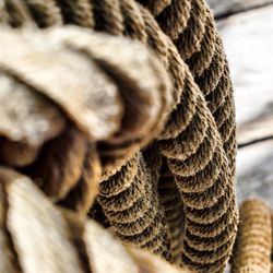 Close-up of rope against blurred background