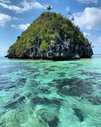 Scenic view of sea against sky in misool raja ampat island indonesia 