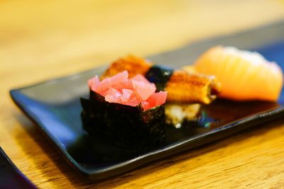 Close-up of food in plate