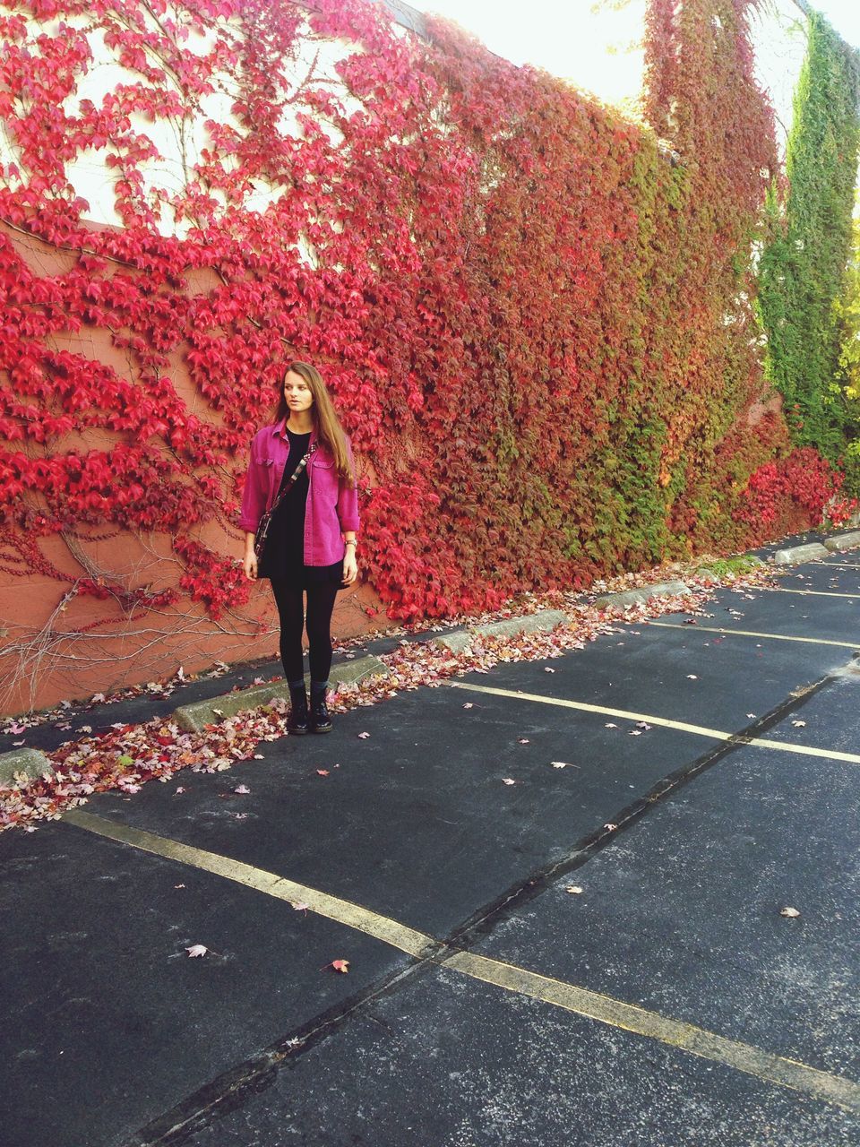 lifestyles, full length, leisure activity, walking, casual clothing, rear view, standing, tree, person, red, umbrella, footpath, outdoors, street, day, men, the way forward, young women