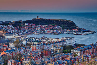 Scarborough at sunset
