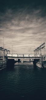 View of bridge over river