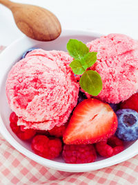 Close-up of dessert in bowl