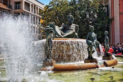 Fountain in park